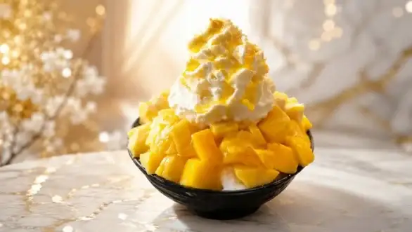 Mango Bingsu - Korean shaved ice dessert at Modu Ramen Jacksonville