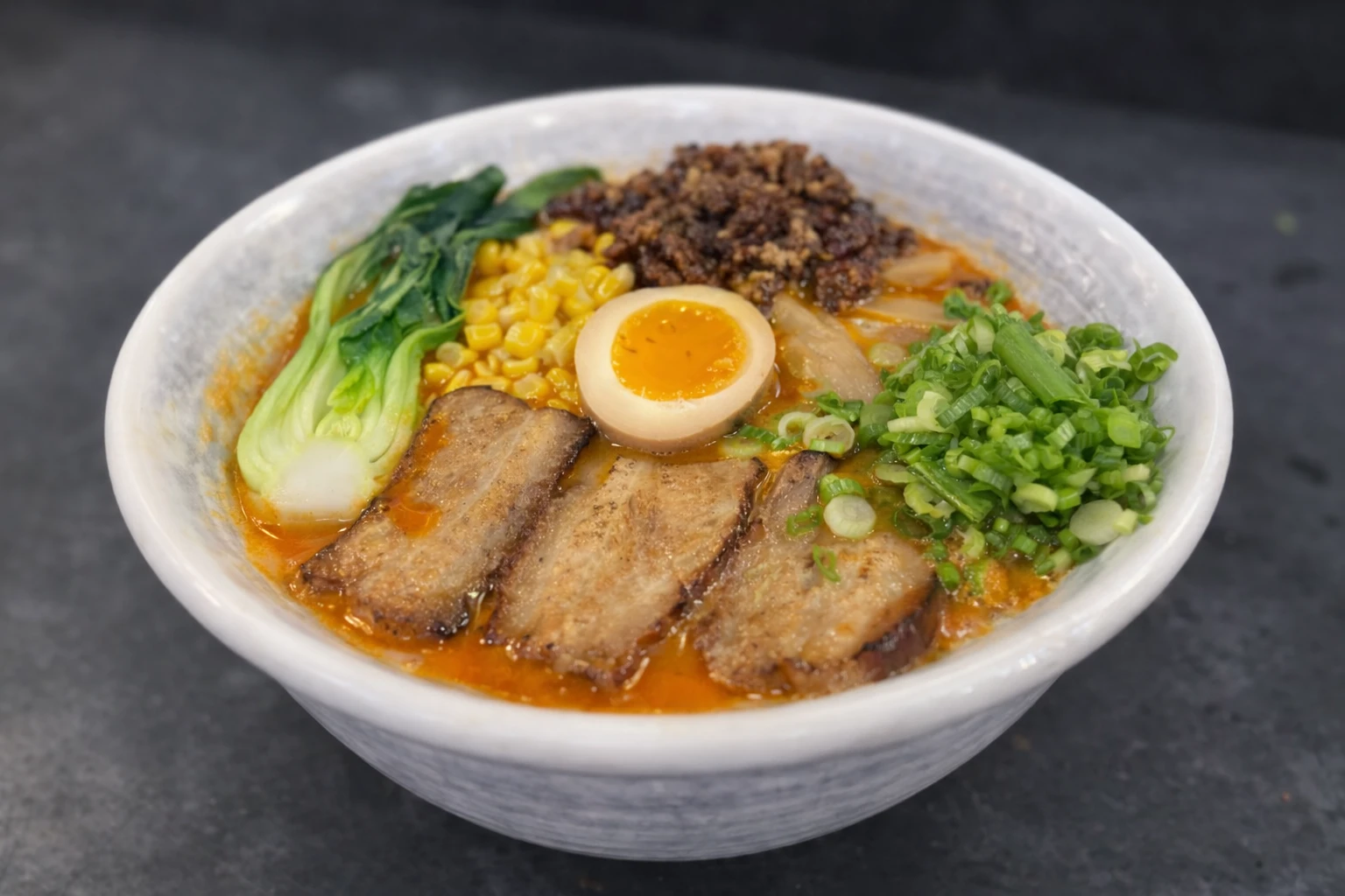 Spicy Tantanmen ramen bowl at Modu Ramen Jacksonville
